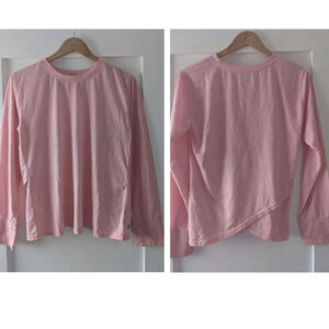 NEW Z by Zella | Girls Cross back long sleeve tee in Pink